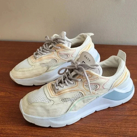 D.A.T.E. FUGA a Contemporary Brand Designed in Italy Colorblock Sneakers(6.5) - Picture 5 of 13